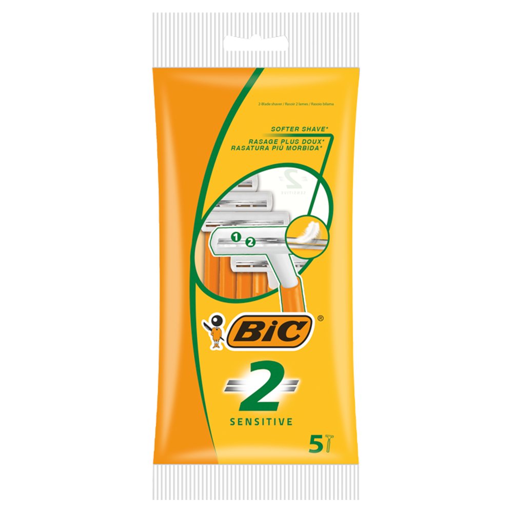 BIC 2 Blades Sensitive Razors 5's x 20