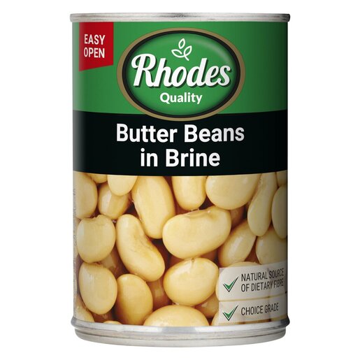 RHODES Butter Beans 410g x 12