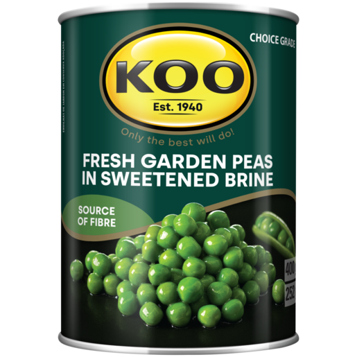 KOO Fresh Garden Peas 410g x 12