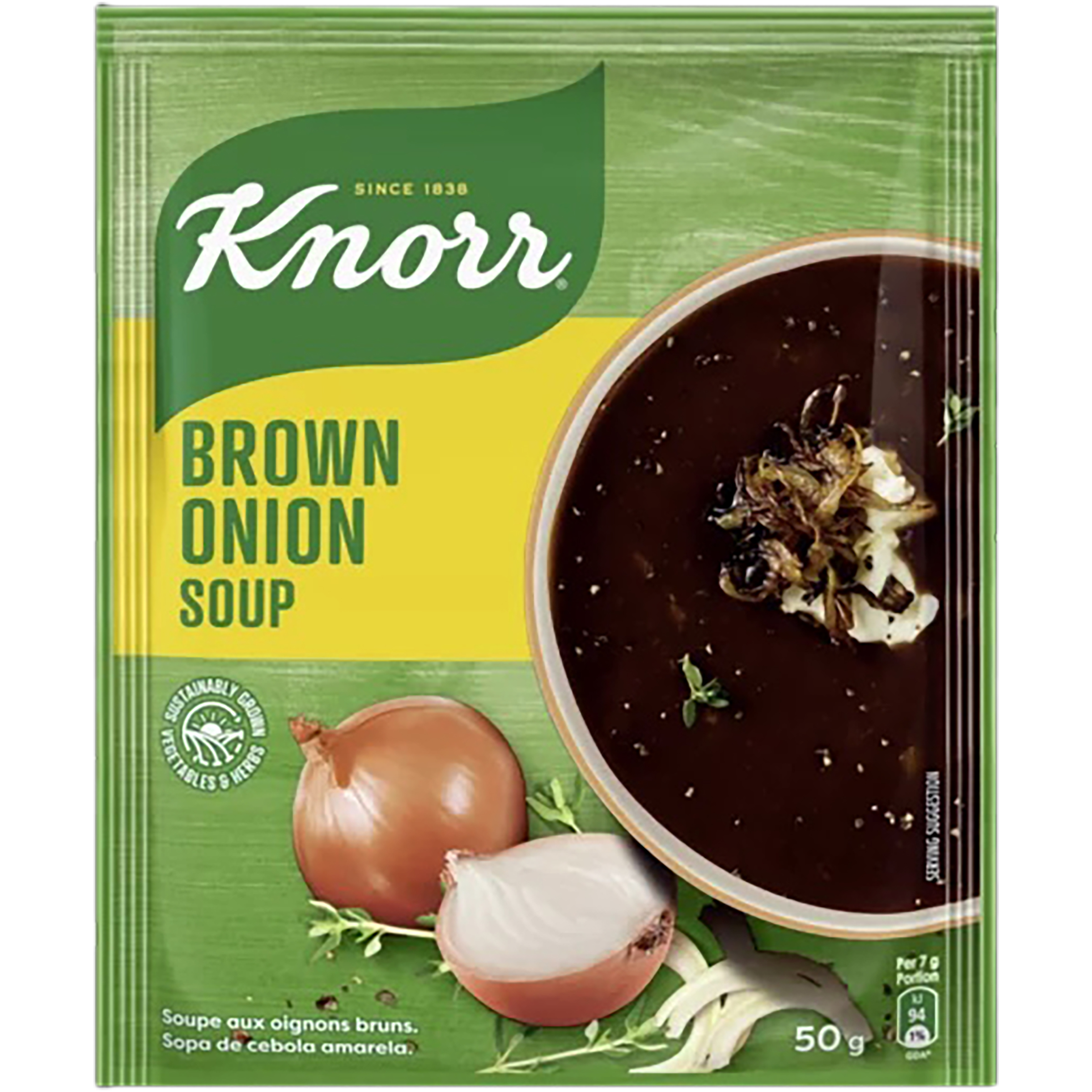 KNORR PKT Soup Brown Onion 50g x10