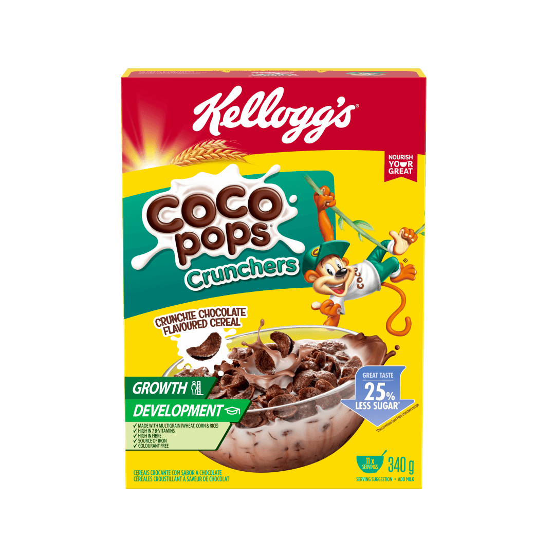 KELLOGG'S Coco Pops Crunchers 340g