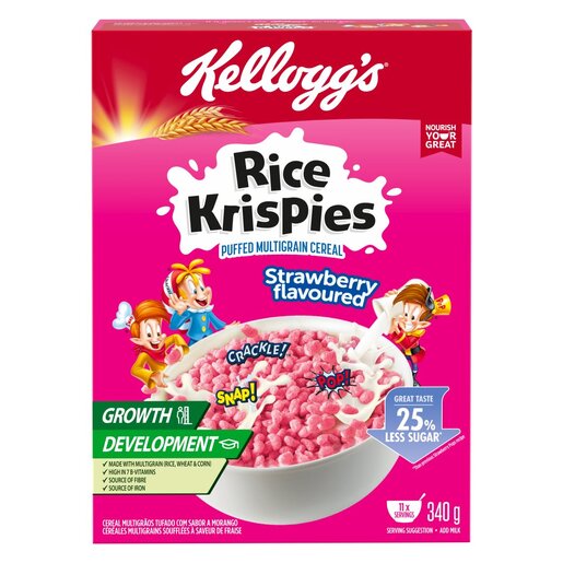 KELLOGG'S Rice Krispies - Strawberry 340g x 16