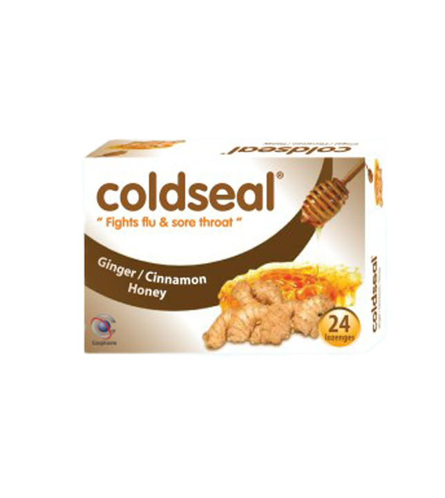 COLDSEAL Throat Lozenge - Ginger & Cinnamon 24's x 50