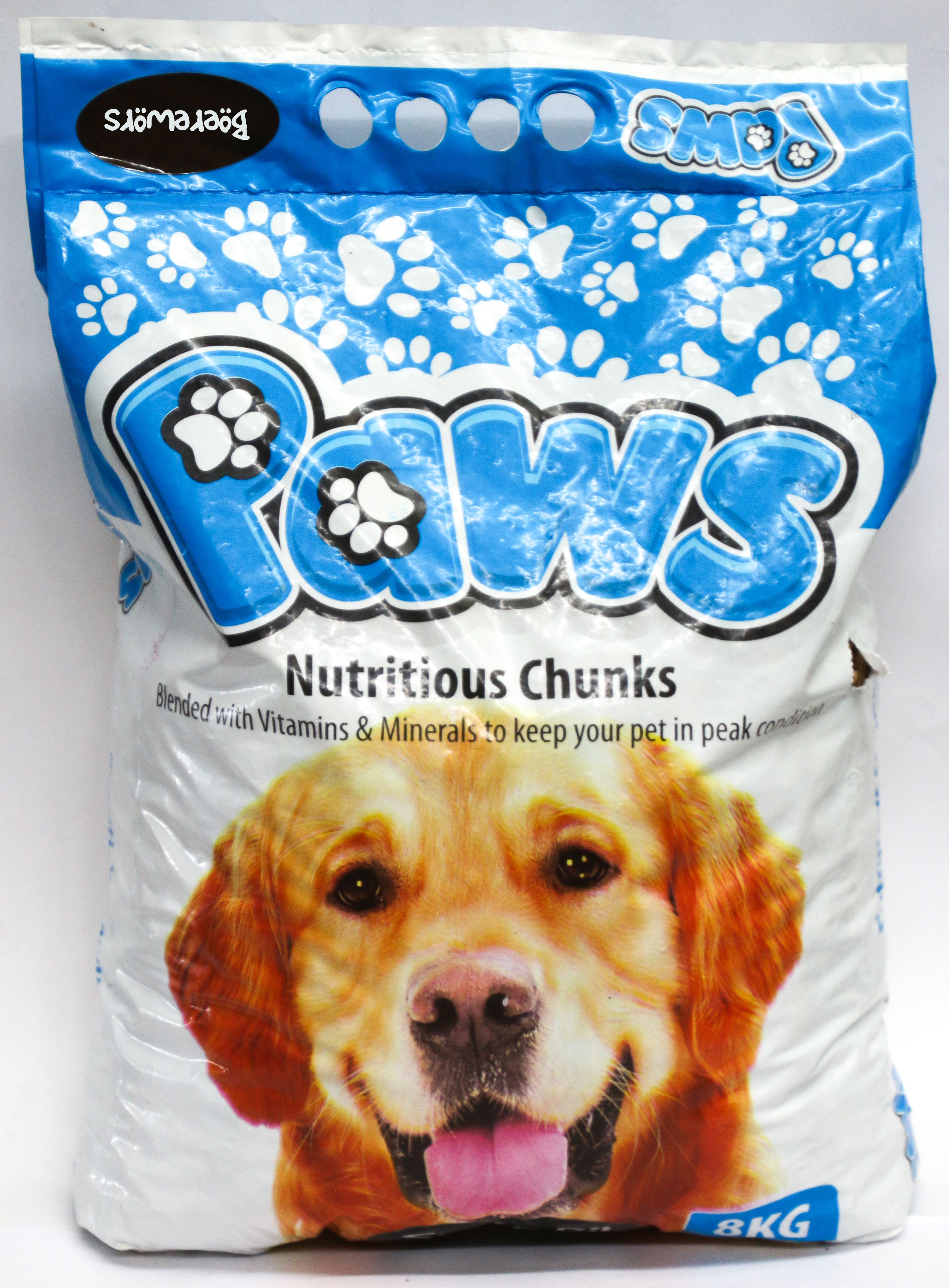 Paws Dog Chunks Boerewors 8kg x 1