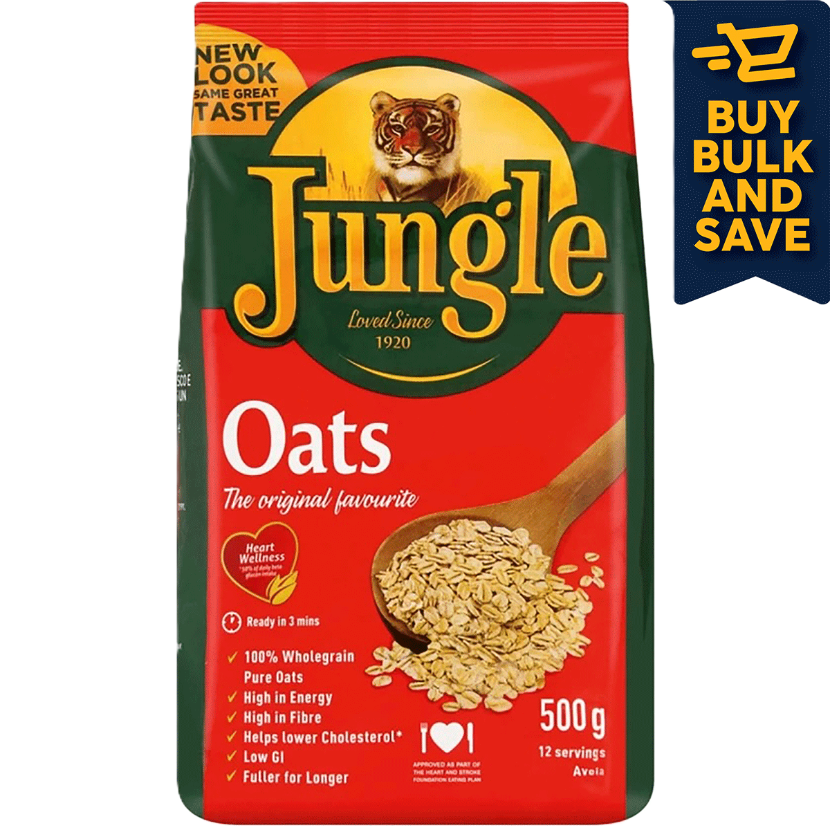 JUNGLE Oats 500g x 12