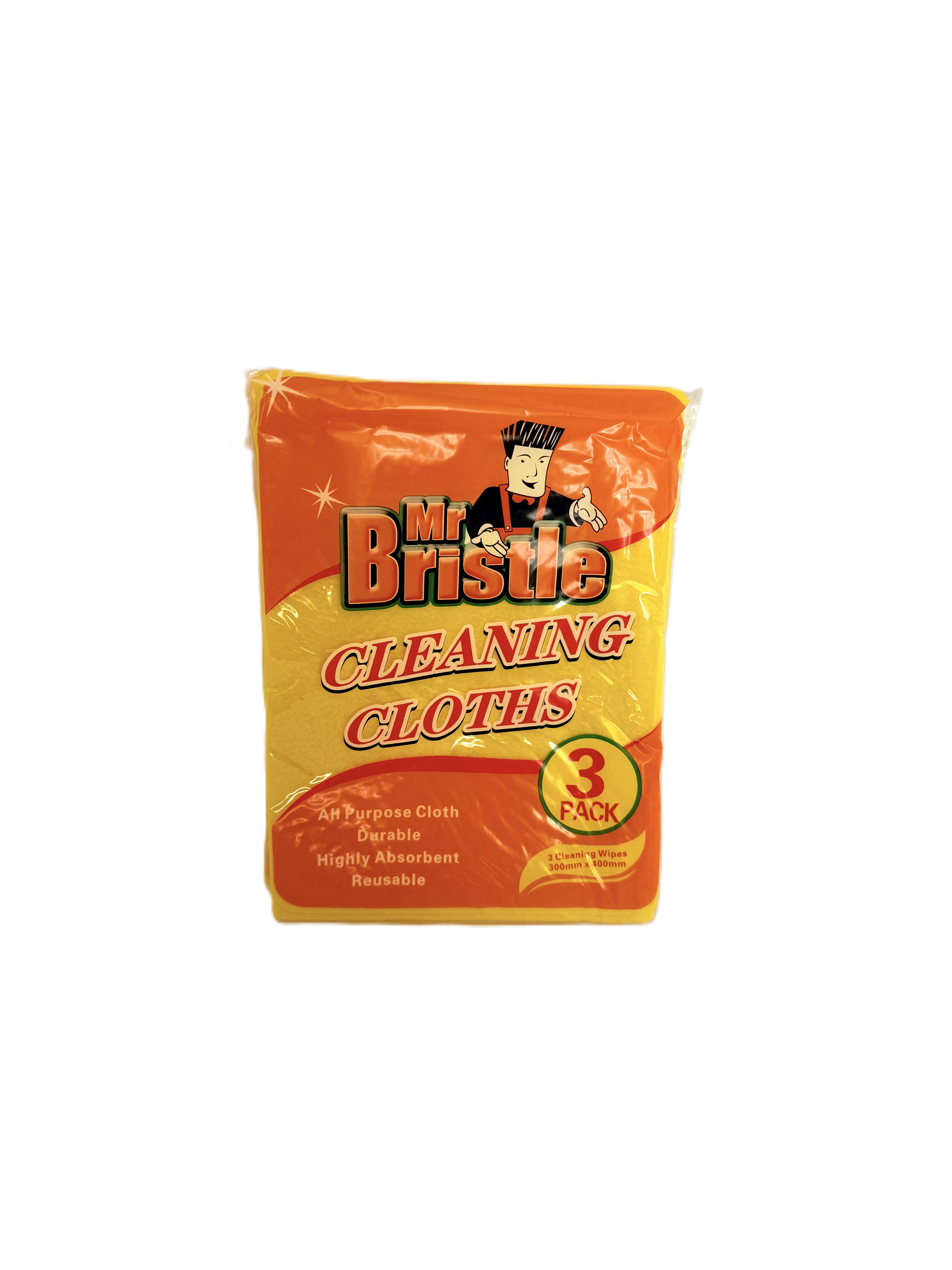 MR BRISTLE Mr Bristle 3 Pack Cleaning Cloth