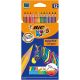 BIC Kids Evolution Stripes Colouring Pencils 12's