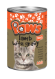 PAWS Cat Food Tin - Lamb & Gravy 385g x 12