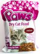 PAWS Dry Cat Food Chicken Bags 1kg x 10