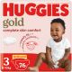 HUGGIES Diapers Gold Size 3 Jumbo 76s