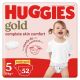 HUGGIES Diapers Gold Size 5 Jumbo 52s