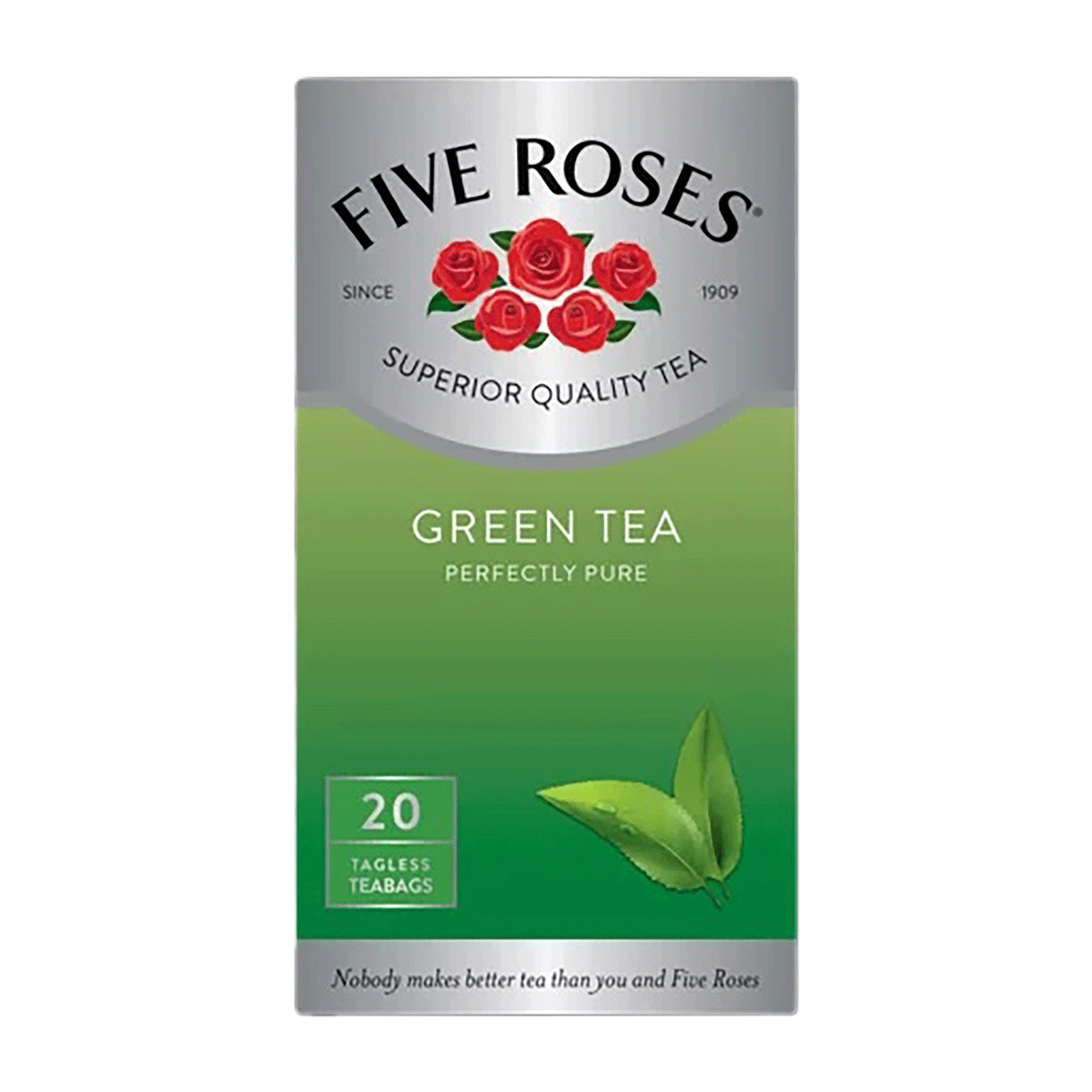 FIVE ROSES Green Tea Tagless Teabags 20s